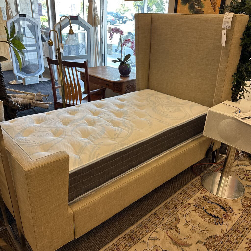 TWIN UPHOLSTERED BED FRAME