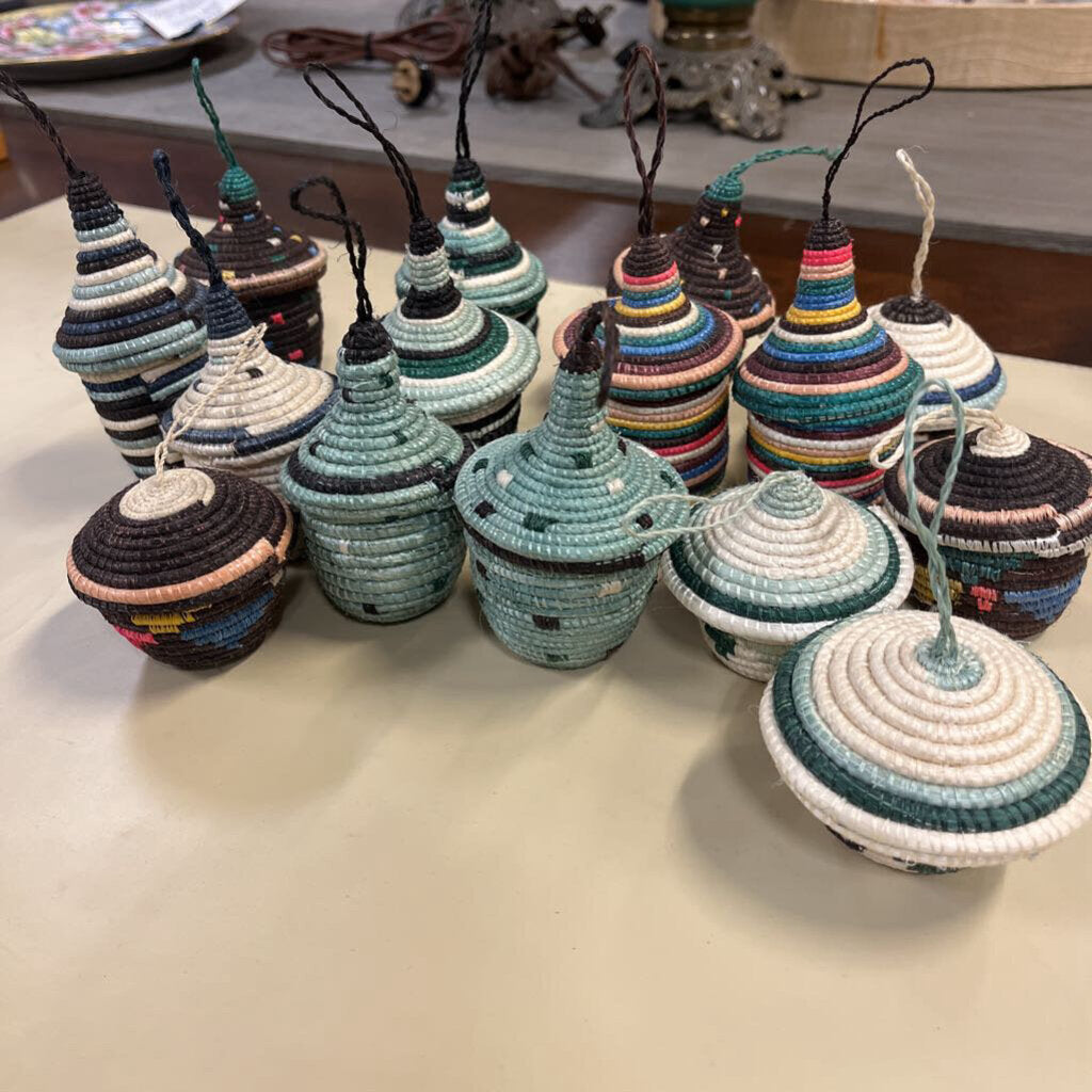 Mini Multi-Color Woven Lidded Baskets ($5 Each)