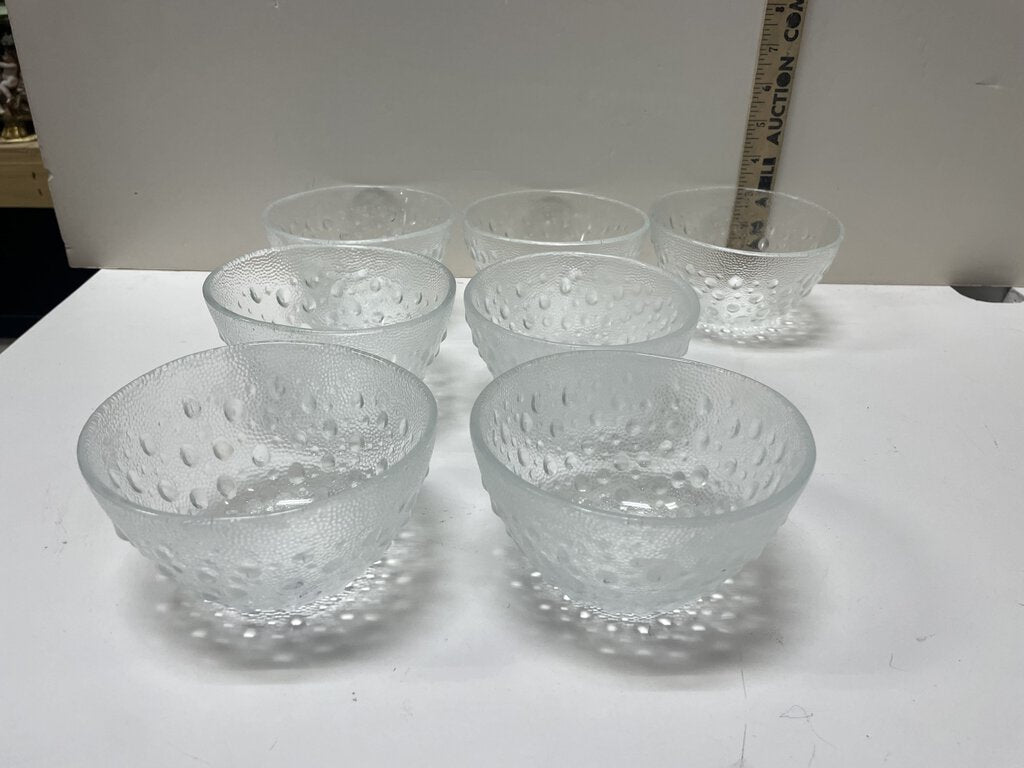 Jan Sylwester Drost Asteroid Zabkowice Glass Bowls (Set of 7)