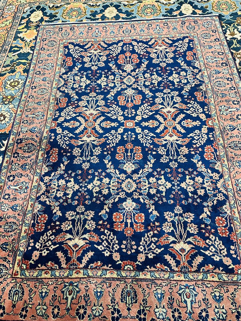 Persian Sarough Wool on Cotton Rug 48x69