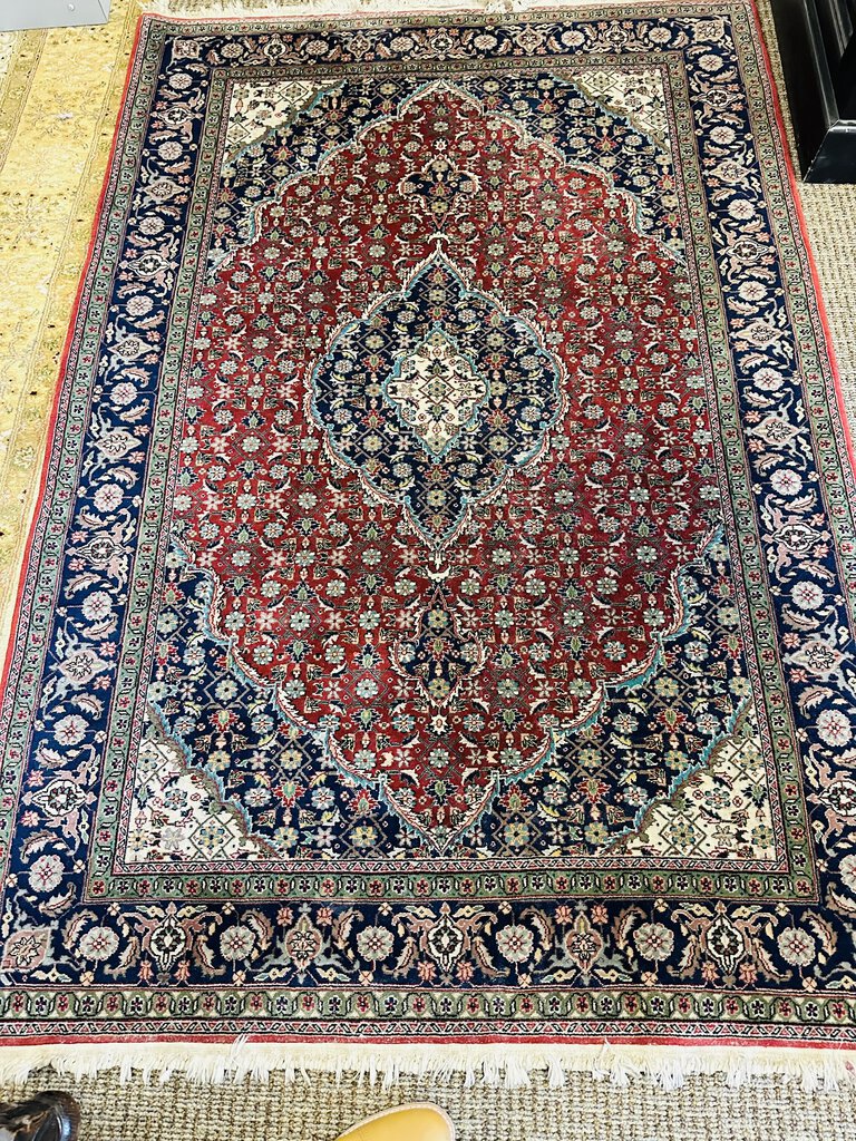 Persian Tabriz Rug Wool on Cotton 72x49
