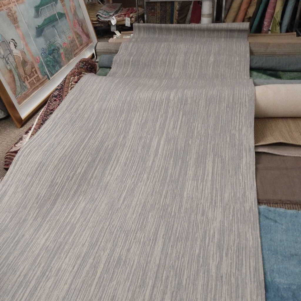 Blue & Cream Carpet Remnant 5'x18'