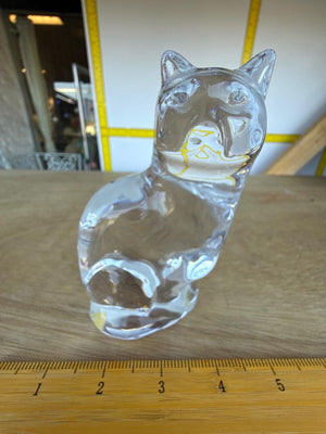 Crystal Cat Figurine