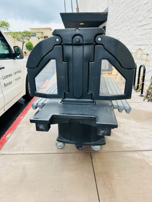 Portable Food and Salad Bar on Casters for Easy Buffet Service