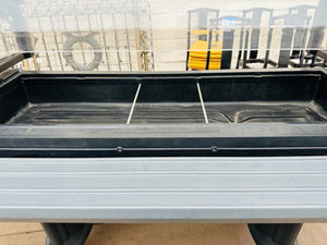 Portable Food and Salad Bar on Casters for Easy Buffet Service