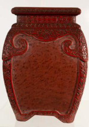 Cinnabar Stool 12x12x18 by Miss Daisy's Consignment & Auction House