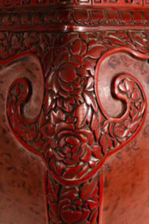 Cinnabar Stool 12x12x18 by Miss Daisy's Consignment & Auction House
