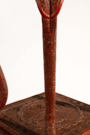 Cinnabar Table 12x12x18 by Miss Daisy's Consignment & Auction House