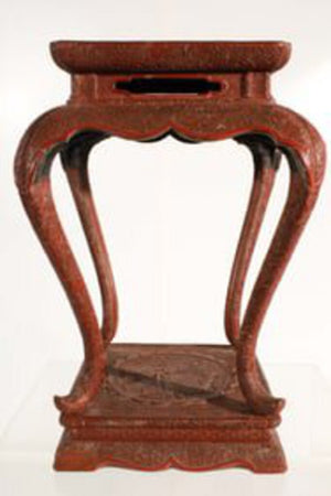 Cinnabar Table 12x12x18 by Miss Daisy's Consignment & Auction House