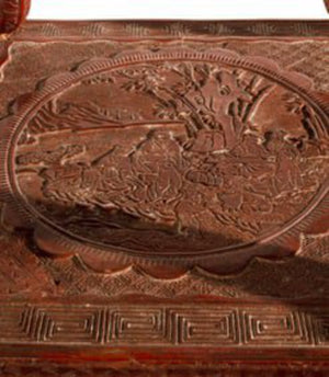 Cinnabar Table 12x12x18 by Miss Daisy's Consignment & Auction House