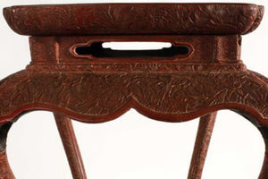 Cinnabar Table 12x12x18 by Miss Daisy's Consignment & Auction House