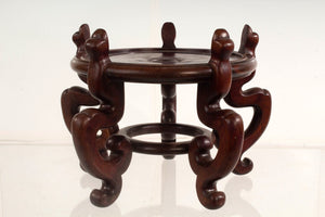 Large Imari Vase on Lacquered Stand