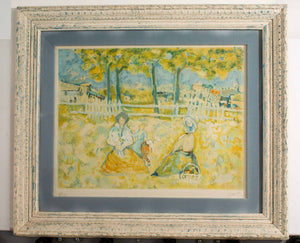 Rene Sinicki Lithograph Art Print Used at Miss Daisys Consignment Auction House