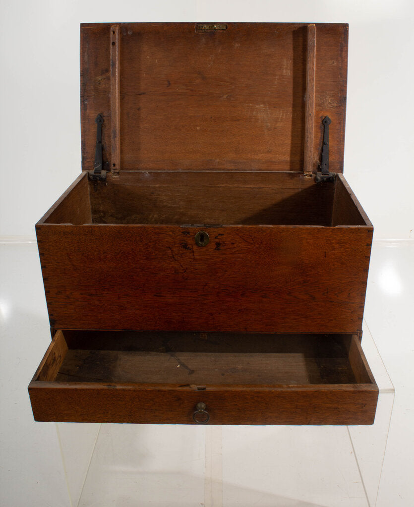 Antique Welsh Oak Coffer, Circa 1740