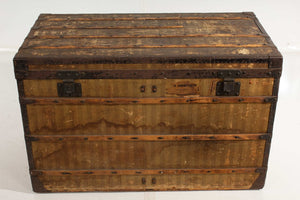 19th C. Louis Vuitton Steamer Trunk Edwin Booth w/ Provenance