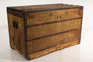 19th C. Louis Vuitton Steamer Trunk Edwin Booth w/ Provenance