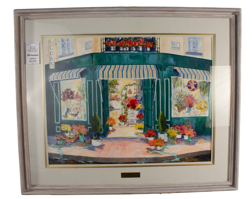 Dorothy Spangler "Deauville Fleurs" Original Painting by Miss Daisy's Consignment & Auction House