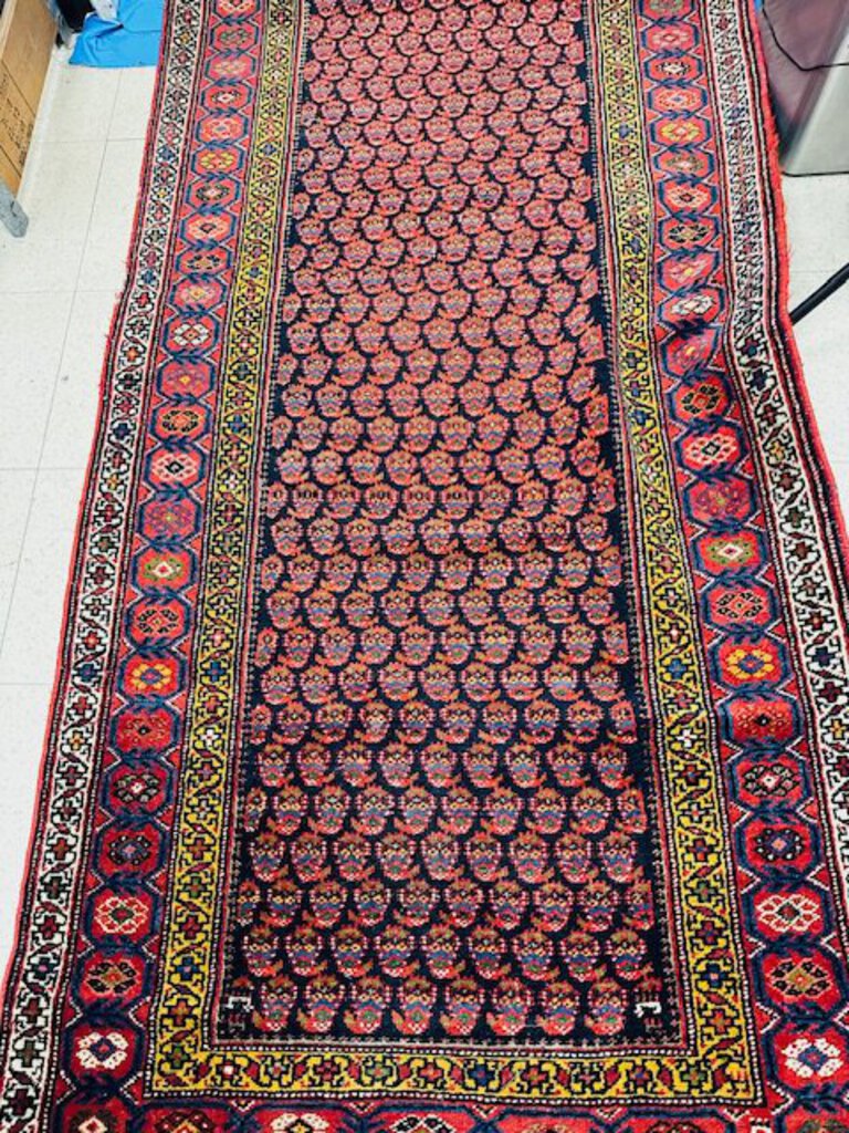 Persian Afshar Red/Burgundy Runner Rug - Wool 190x40