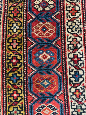 Persian Afshar Red/Burgundy Runner Rug - Wool 190x40