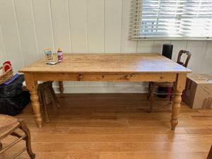 Pine Farmhouse Table 43x72x30