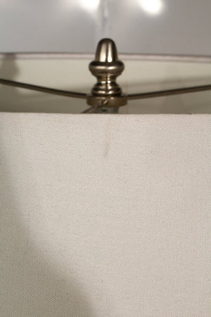 Robert Kuo Signed Metal Table Lamp by Miss Daisy's Consignment & Auction House