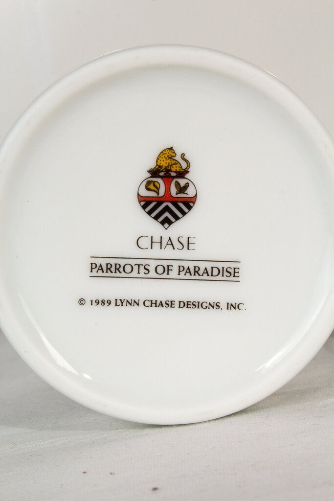 Lynn Chase 1989 "Parrots of Paradise" Dish Set - 45 Piece Set