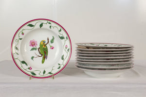 Lynn Chase 1989 "Parrots of Paradise" Dish Set - 45 Piece Set