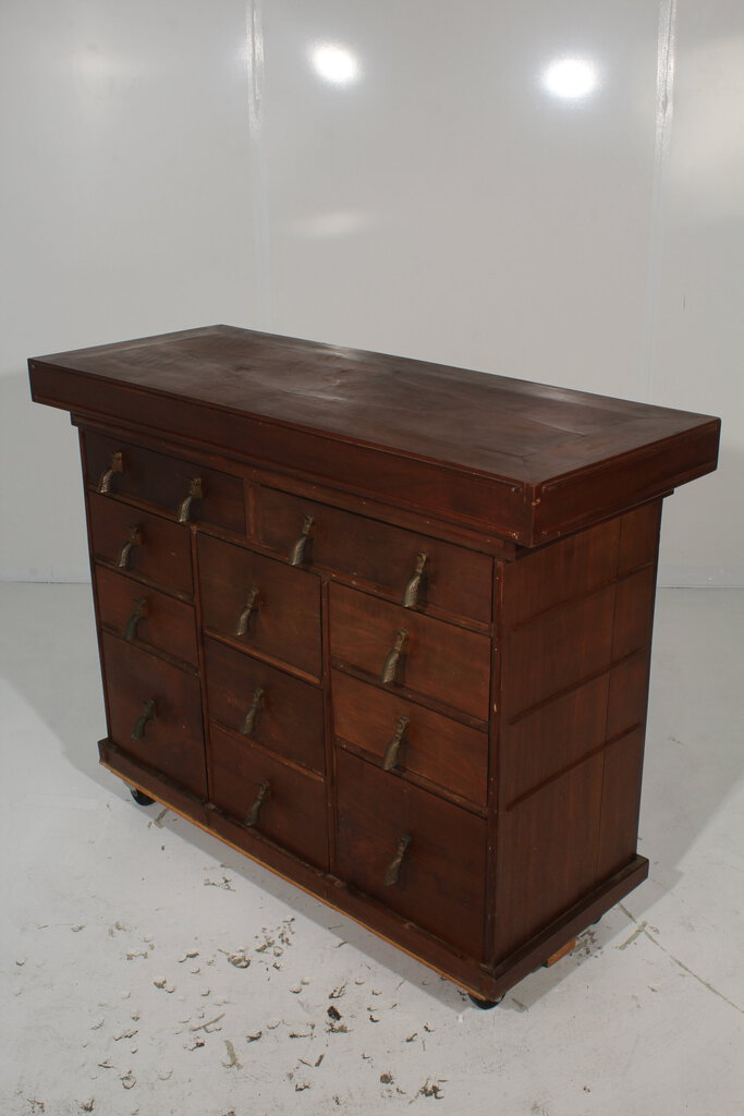 Unique Custom Lidded Chest of Drawers Gun Cleaning Cabinet w Pistol Drawer Pulls