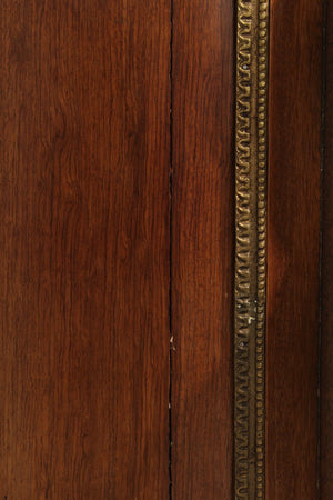 Antique Louis XVI Style Marble Top Mahogany Breakfront Commode