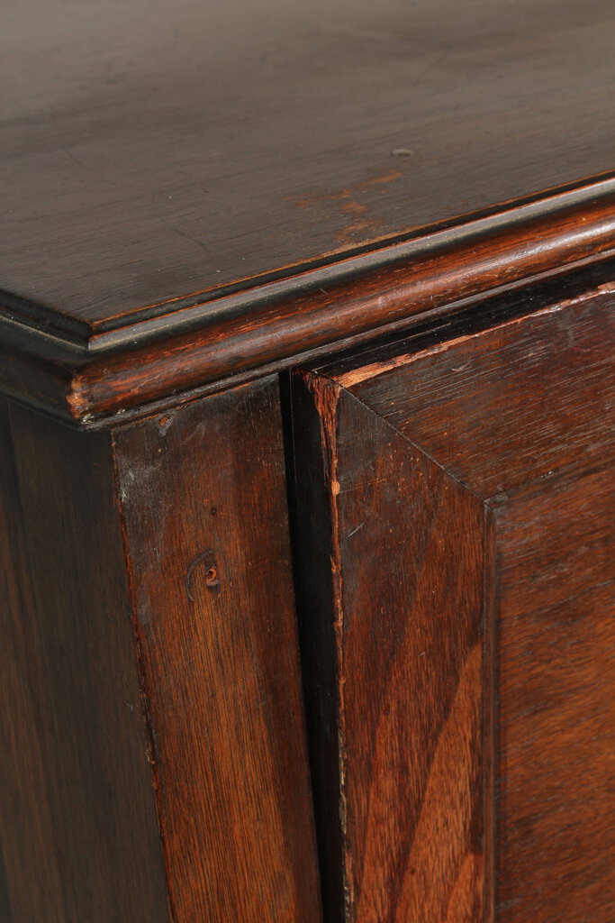 Antique Walnut Hand Painted Drop Front Secretary