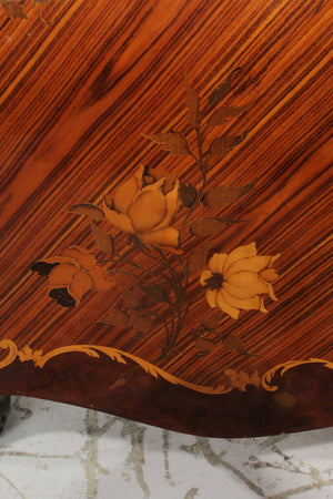 Modern Louis XV Marquetry Veneer Ormolu Accents Buffet