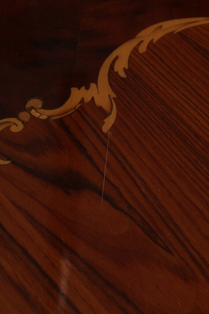 Modern Louis XV Marquetry Veneer Ormolu Accents Buffet