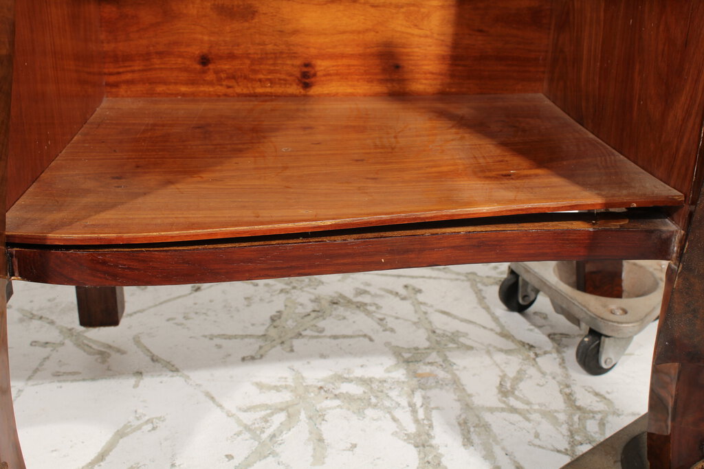Modern Louis XV Marquetry Veneer Ormolu Accents Buffet