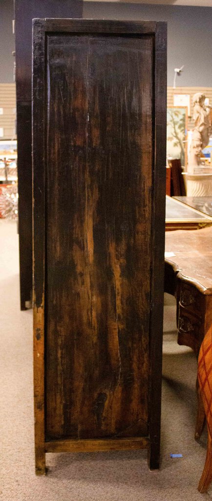 Antique Painted Chinese Elm Wedding Cabinet-Shanxi