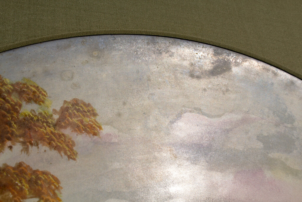 Sheep In Tuscany Hand Painted Porcelain Wall Platter