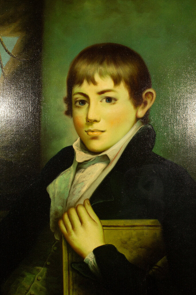 Portrait Painting - Signed Eagleson - Boy Holding Book