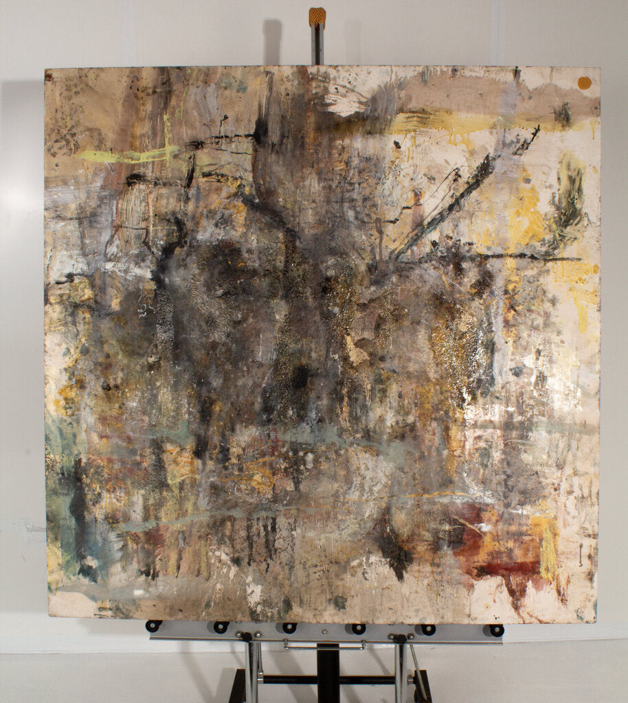 Ben Kinmont - Abstract Mixed Media Art on Wood