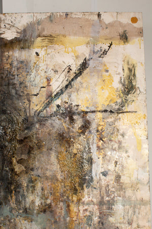 Ben Kinmont - Abstract Mixed Media Art on Wood