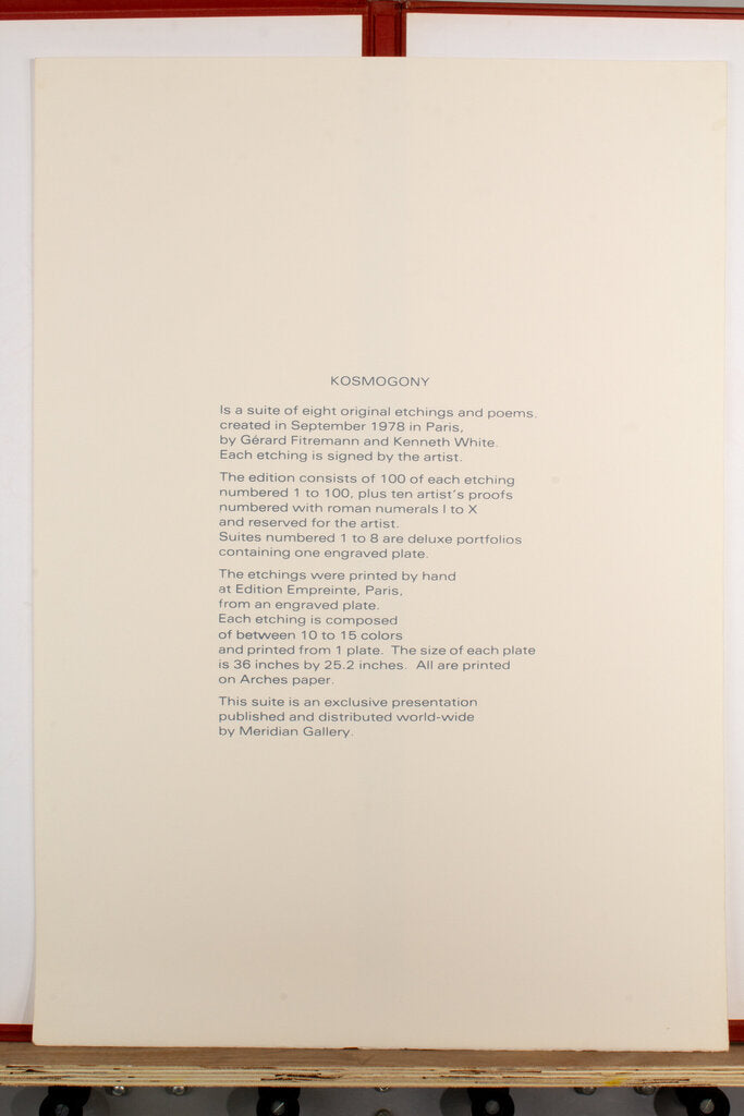 Gerard Fitremann - "Cosmogony, Creation Of The World" - Signed and Numbered (#3 of100) Boxed Set by Miss Daisy's Consignment & Auction House