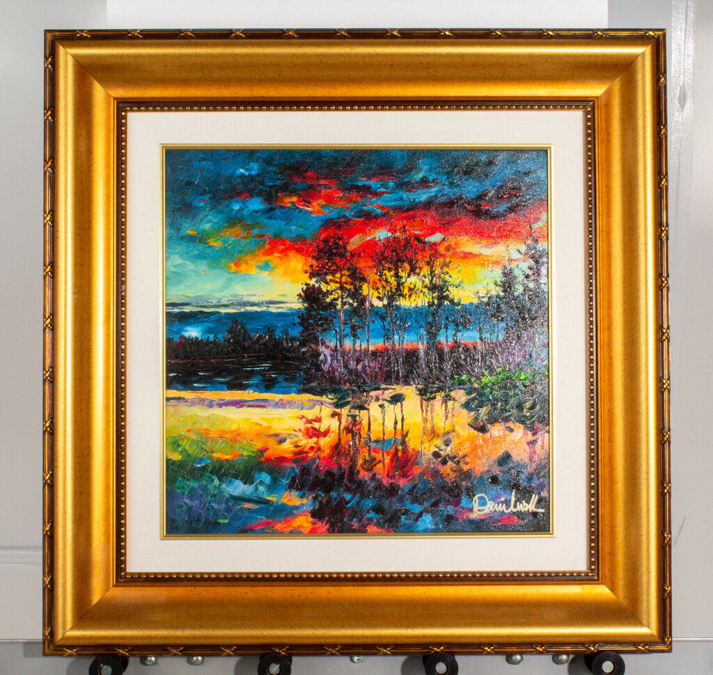 Daniel Wall - "Lake Afternoon" - Hand Embellished Giclee