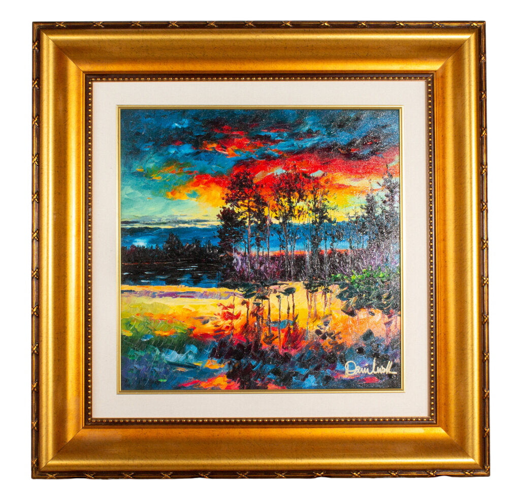 Daniel Wall - "Lake Afternoon" - Hand Embellished Giclee by Miss Daisy's Consignment & Auction House