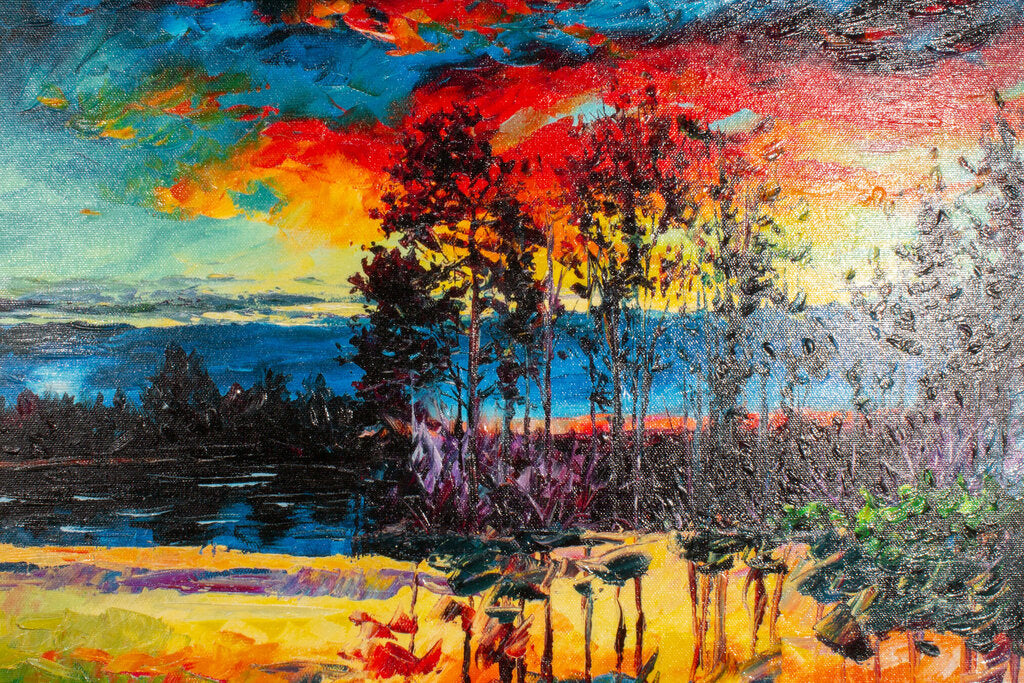 Daniel Wall - "Lake Afternoon" - Hand Embellished Giclee