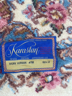 Karastan Kirman Wool Rug 8'.8" x 12'