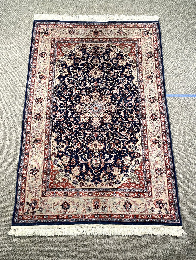 Persian Esfahan Rug - Wool on Cotton Foundation