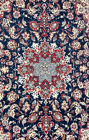 Persian Esfahan Rug - Wool on Silk Foundation