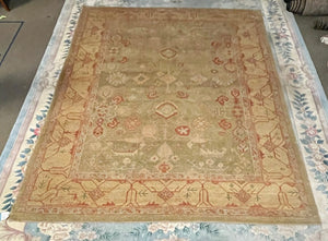 Antique Turkish Oushak Borlu Rug - Wool on Wool Foundation