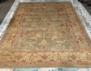 Antique Turkish Oushak Borlu Rug - Wool on Wool Foundation