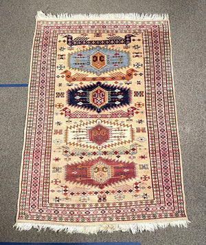 Pakistani Peshawar Rug - Wool on Cotton Foundation