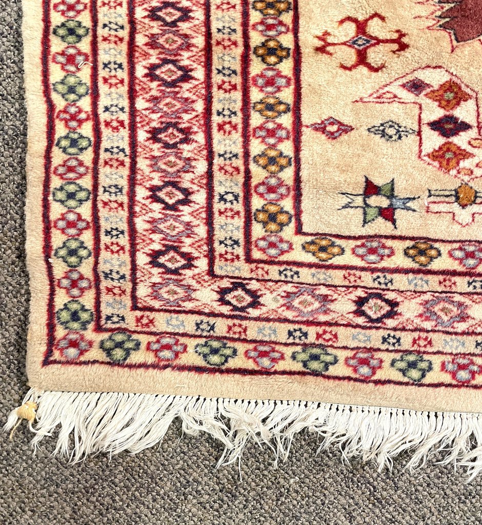 Pakistani Peshawar Rug - Wool on Cotton Foundation