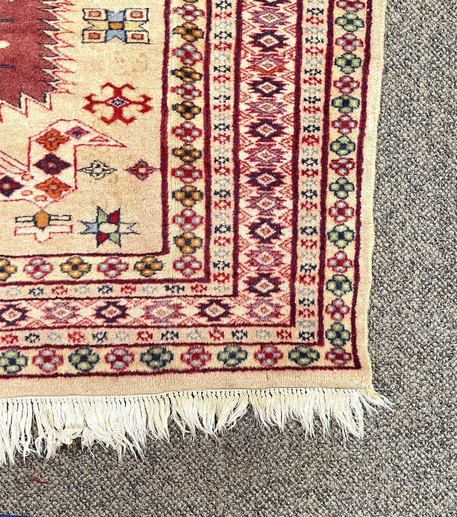 Pakistani Peshawar Rug - Wool on Cotton Foundation